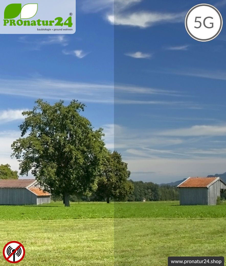 Abschirmende Fensterfolie RDF72 PREMIUM. Schirmdämpfung bis zu 30 dB gegen Funkstrahlung HF. Wirkungsvoll gegen 5G!