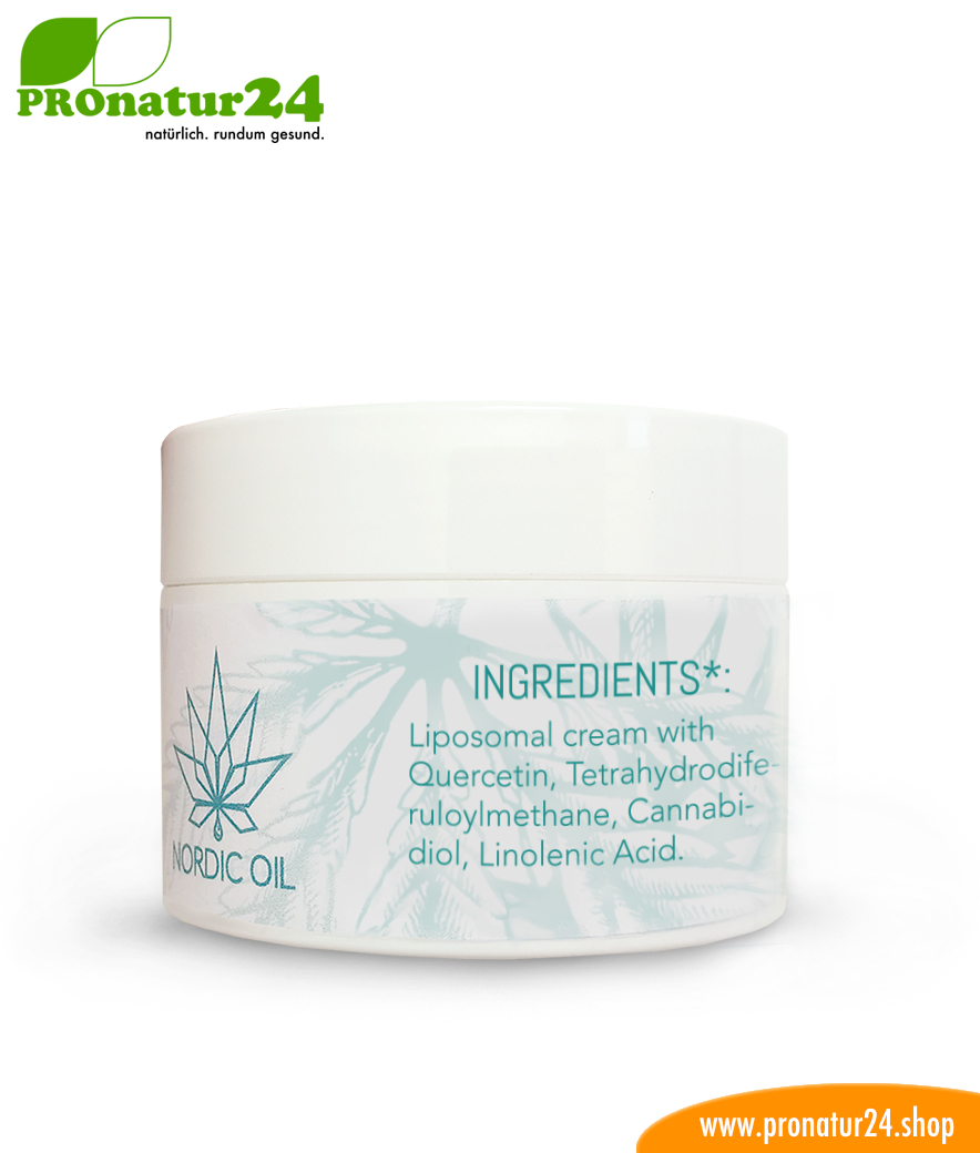 FREJYA CBD Hautcreme. Entwickelt von Nordic Oil als Unterstützung und Hilfe bei Ekzemen (Hautentzündungen) mittels u.a. Cannabidiol. Ohne THC. Vegan.