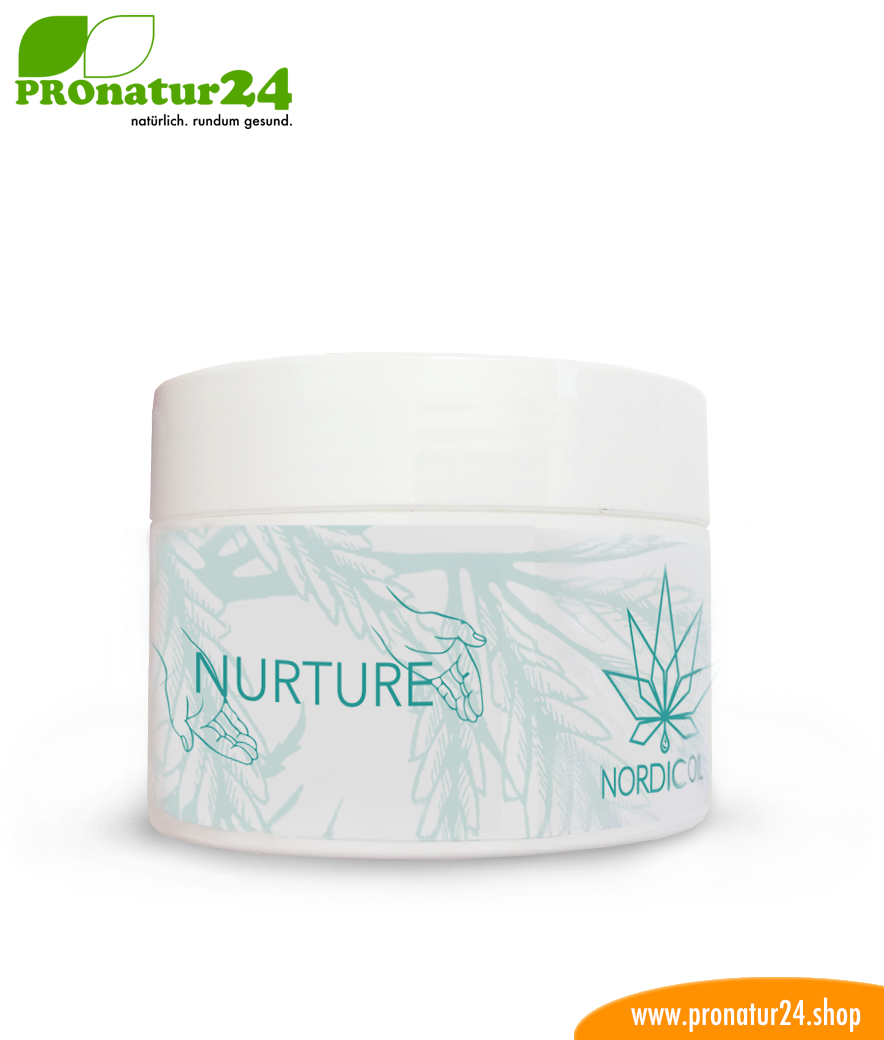 FREJYA CBD Hautcreme. Entwickelt von Nordic Oil als Unterstützung und Hilfe bei Ekzemen (Hautentzündungen) mittels u.a. Cannabidiol. Ohne THC. Vegan.