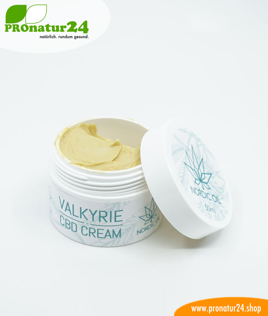 VALKYRIE CBD Hautcreme. Unterstützung und Hilfe bei AKNE auch mit der Kraft der Cannabis Pflanze. Ohne THC. Vegan.