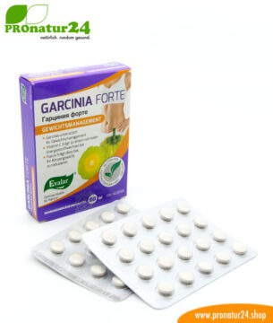 GARCINIA FORTE VON EVALAR (Гарциния форте). Glutenfrei, vegan, ohne Gentechnik, GMP.