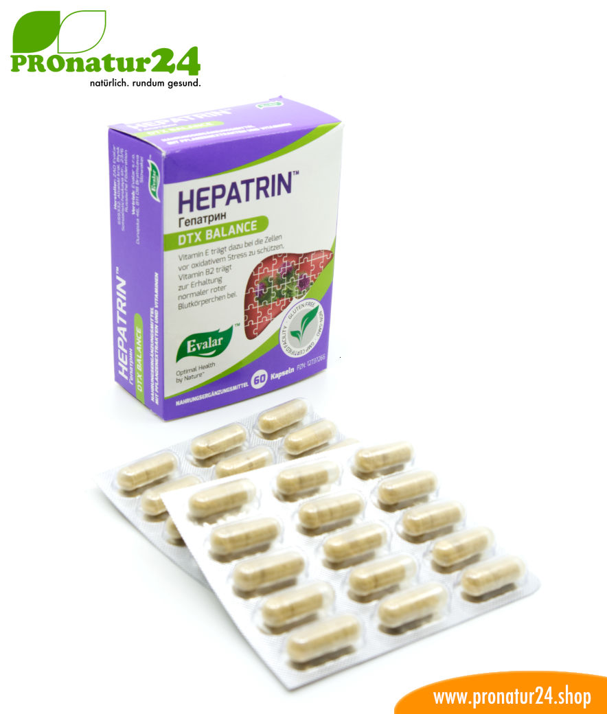 HEPATRIN™ (Гепатрин). Glutenfrei, vegan, ohne Gentechnik, GMP.