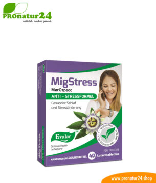 MIGSTRESS (МигCтресс). Glutenfrei, vegan, ohne Gentechnik, GMP.