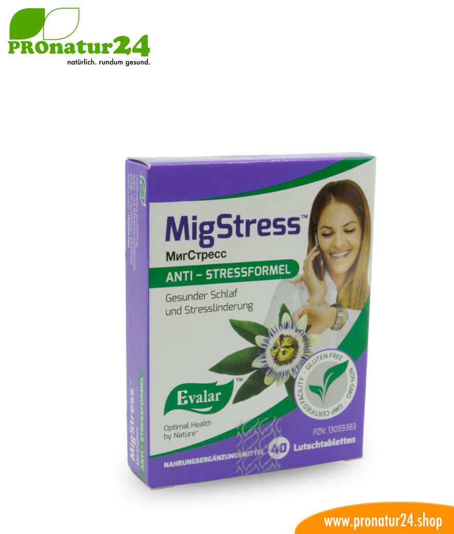 MIGSTRESS™ (МигCтресс). Glutenfrei, vegan, ohne Gentechnik, GMP.