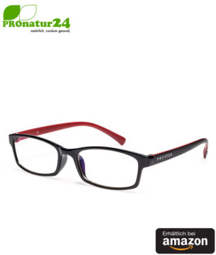 PROSPEK Blaulichtfilter Brille mit Blendschutz. Professionelle hochwertige PC Brille fürs Arbeiten und Spielen am Computer. Schützt vor schädlichem blauhaltigen Licht!