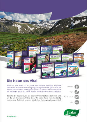 Vielfältige Sortiment mit Naturkraft aus dem Altai von Evalar