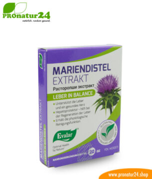 MARIENDISTEL EXTRAKT VON EVALAR (Расторопши экстракт). Glutenfrei, vegan, ohne Gentechnik, GMP.