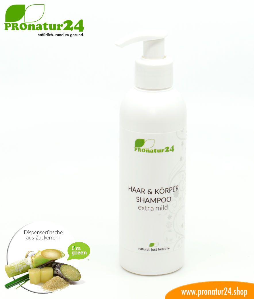 SHAMPOO extra mild. Haar & Körper Shampoo für die empfindliche Haut. Perfekt geeignet für Babys. Duschen neu definiert inkl. nachhaltiger Verpackung.