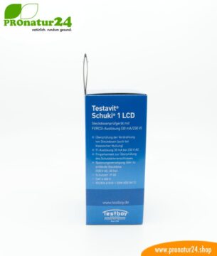 Testavit® Schuki® 1 LCD Steckdosenprüfgerät mit FI/RCD Auslösung. Schneller Check der Erdung und FI-Schalter!