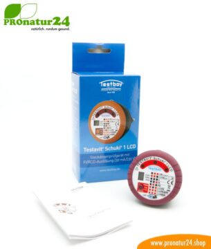 Testavit® Schuki® 1 LCD Steckdosenprüfgerät mit FI/RCD Auslösung. Schneller Check der Erdung und FI-Schalter!