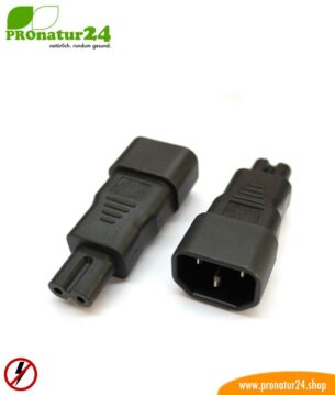 Adapter C13 Kaltgerätekabel auf zweipolig C7