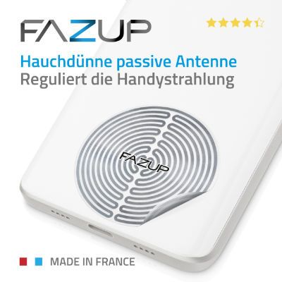 FAZUP Hauchdünne passive Antenne. Reguliert die Handystrahlung.