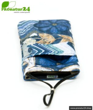 Handytasche eWall im Unikat Design Felix blau, XL