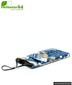 Handytasche eWall im Unikat Design Felix blau, XL