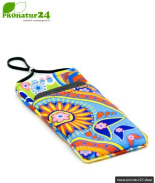 Handytasche eWall im Unikat Design REGENBOGEN.blume XL
