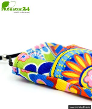 Handytasche eWall im Unikat Design REGENBOGEN.blume XL
