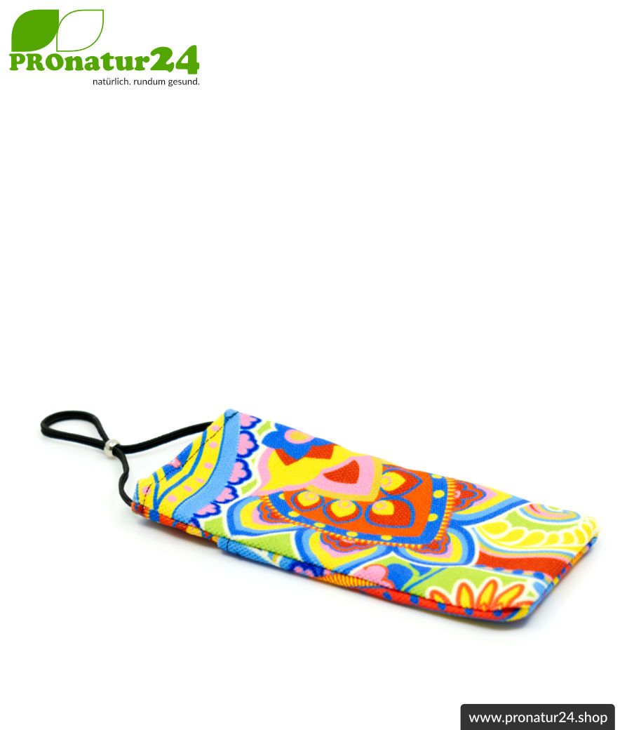 Handytasche eWall im Unikat Design REGENBOGEN.blume XL
