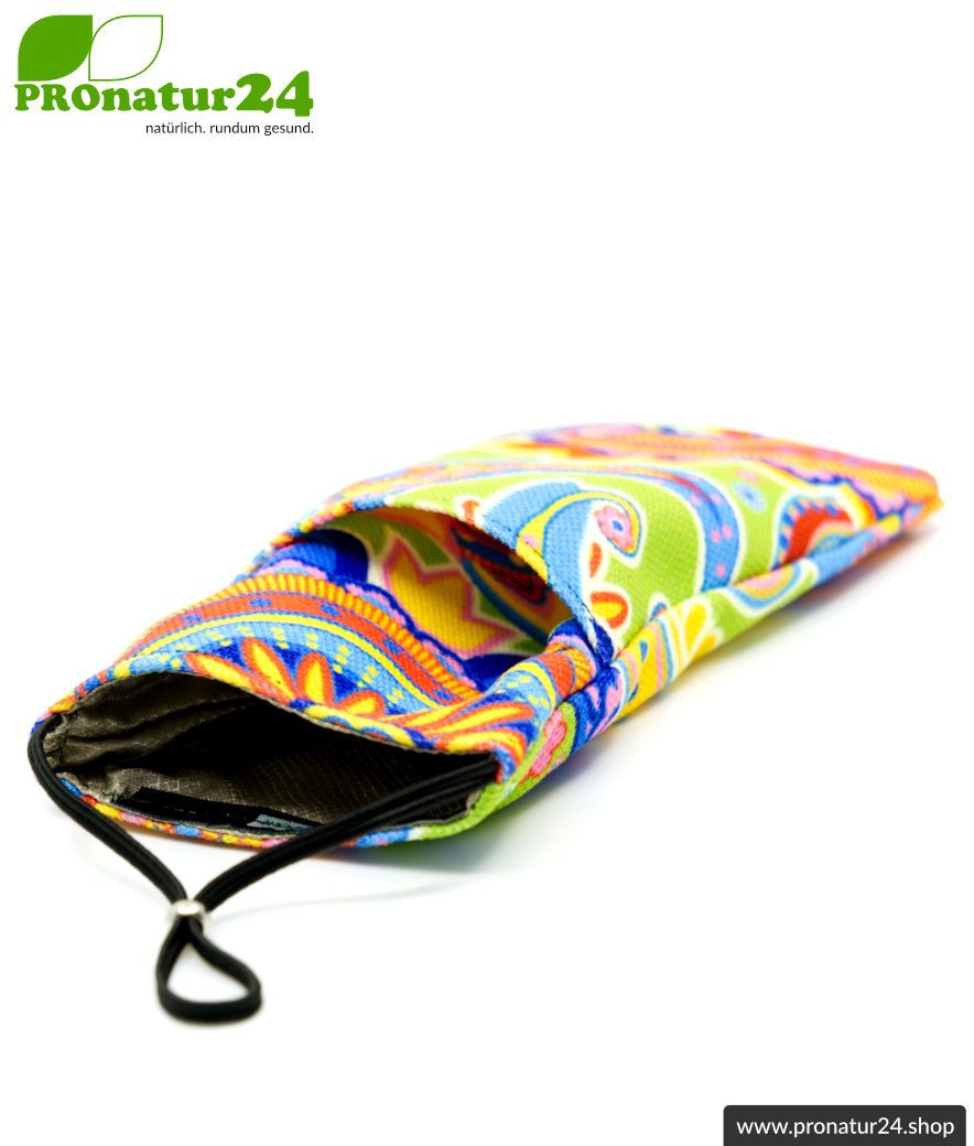 Handytasche eWall im Unikat Design REGENBOGEN.blume XXL