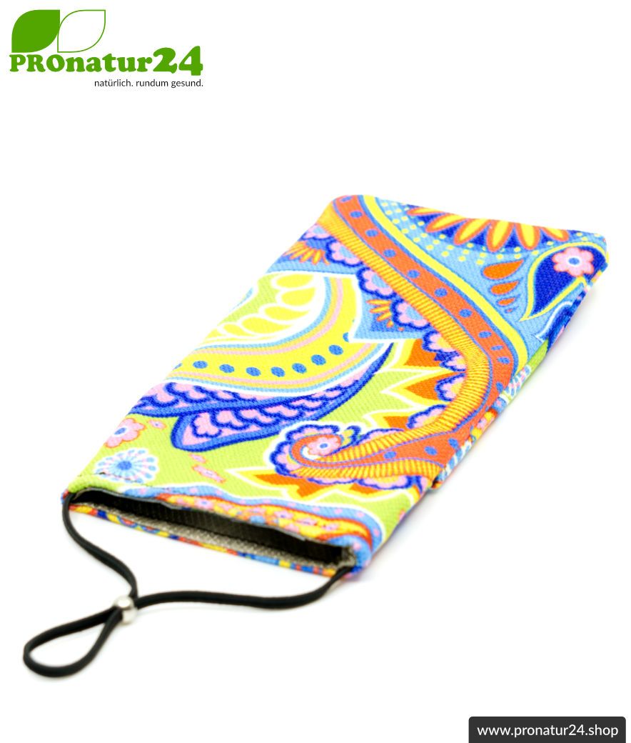 Handytasche eWall im Unikat Design REGENBOGEN.blume XXL