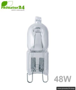 Halogen Leuchtmittel 48 Watt für G9 Sockel