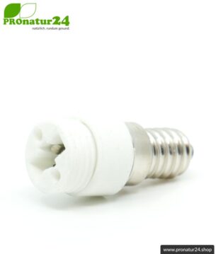 Universaler Adapter G9 Sockel auf E14 Fassung