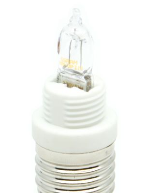 Adapter G9 Sockel auf E27 Sockel. Ideal geeignet für Halogen Leuchtmittel. Adapter G9 Sockel auf E27 Sockel. Ideal geeignet für Halogen Leuchtmittel.