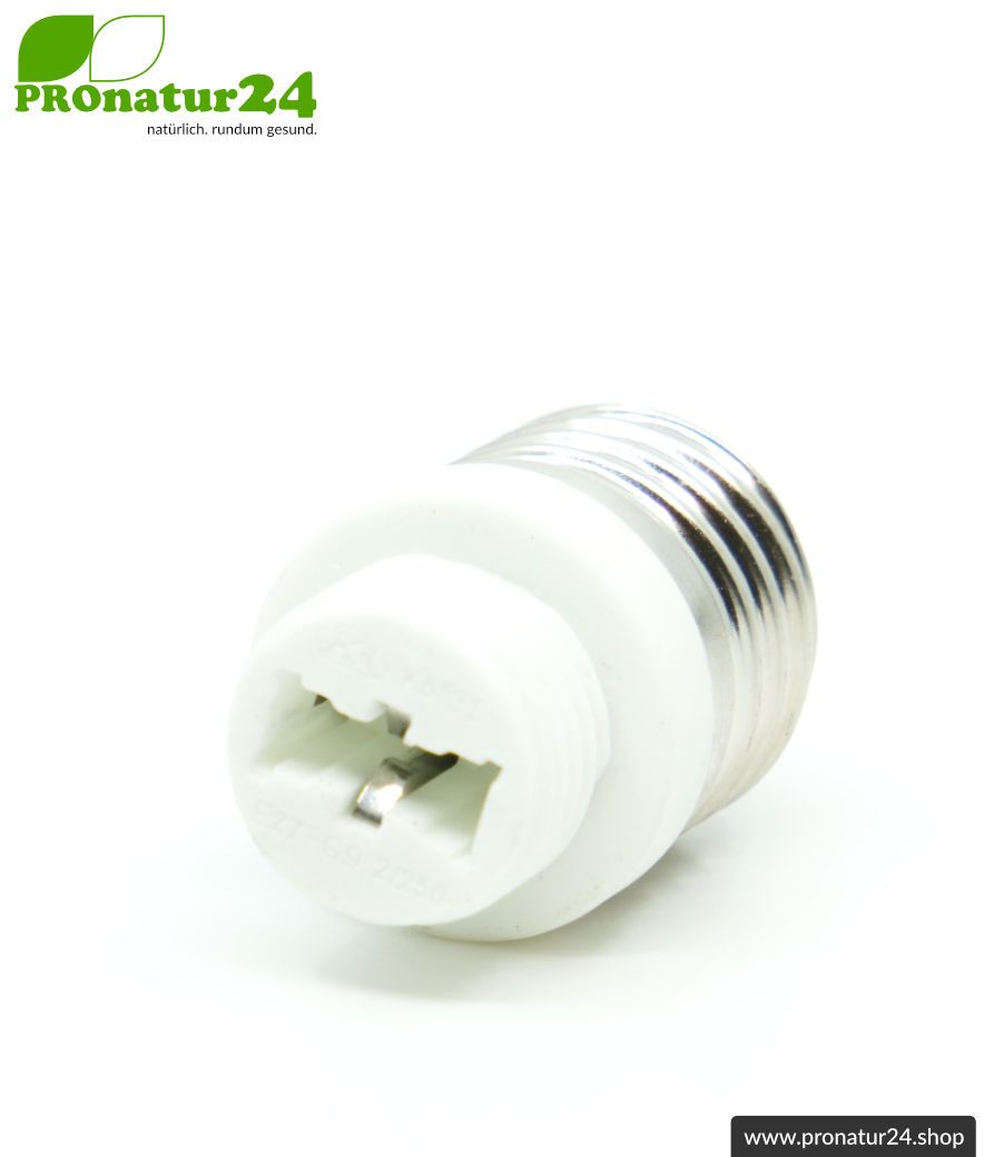 Halogen G9 Adapter auf E27 Sockel