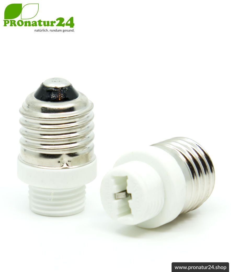 Halogen G9 Adapter auf E27 Sockel