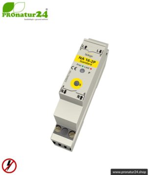 biologa Netzfreischalter NA 16-2P Standard mit zweipoliger Abschaltung. Inklusive Grundlastelement und LED Kontrollleuchte.
