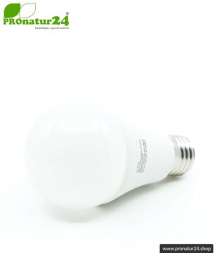 LED Vollspektrum Tageslichtlampe 3step. Natur-nah flimmerfreies Licht mit 12 Watt. Dimmbar ohne Dimmer: Hell wie 100 W, 50 W oder 15 Watt. 5200 Kelvin. E27.