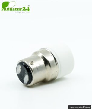 Universaler Adapter E14 Sockel auf B22 Fassung