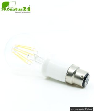 Universaler Adapter E27 Sockel (Schraubengewinde) auf B22 Fassung