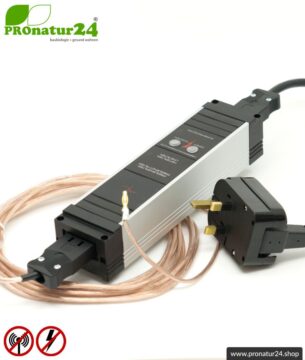 Powerline PLC Filter Set für erdbare Baldachine & Schlafsäcke. Zubehör zur Filterung von HF Frequenzen aus dem Erdungskabel. UK.