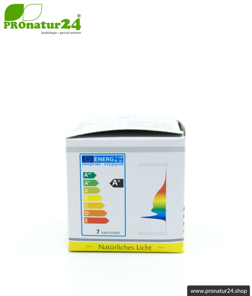 6 Watt LED Vollspektrum Spot. Natur-nah flimmerfreies Licht. Hell wie 35 Watt! 5200 Kelvin. 450 Lumen. GU5.3 (MR16) Sockel.