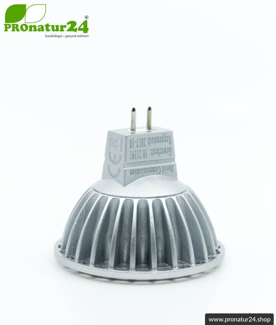 6 Watt LED Vollspektrum Spot. Natur-nah flimmerfreies Licht. Hell wie 35 Watt! 5200 Kelvin. 450 Lumen. GU5.3 (MR16) Sockel.