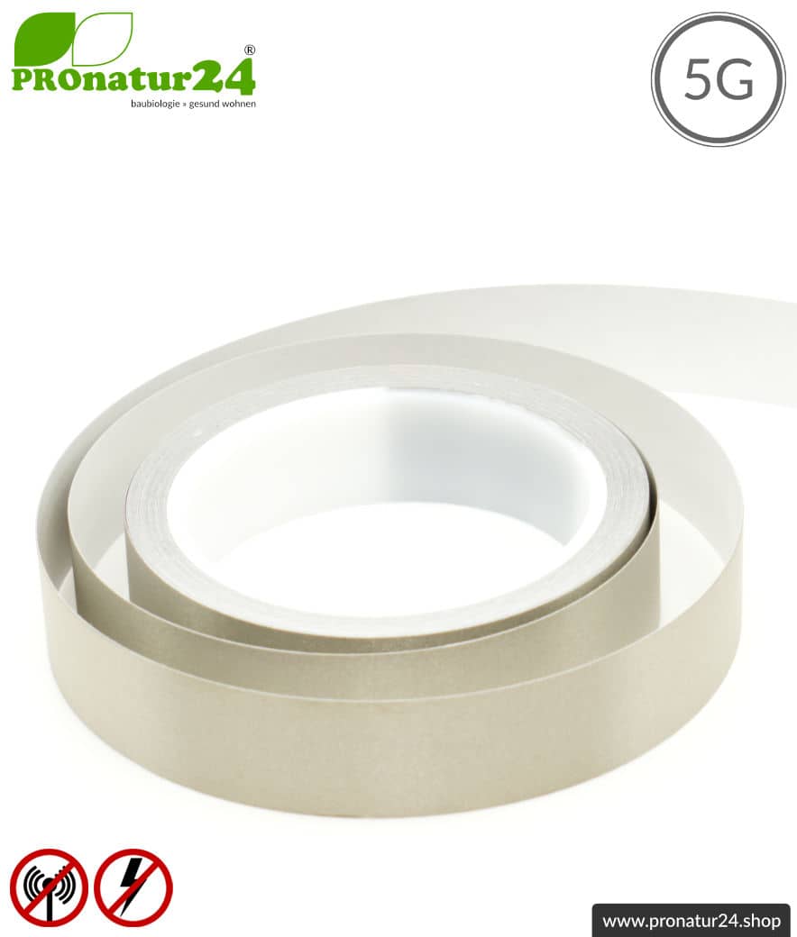 EBX selbstklebendes Erdungsband | Erdung von Abschirmfarbe, Abschirmgewebe, Abschirmvlies, usw.. Variante 10 Meter.