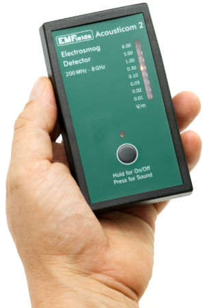 ACOUSTICOM 2 Electrosmog Detector | Breitband Messgerät für Elektrosmog HF | Erkennung von EMF Funkstrahlung bis 8 GHz. Inklusive 5G! ACOUSTICOM 2 Electrosmog Detector | Breitband Messgerät für Elektrosmog HF | Erkennung von EMF Funkstrahlung bis 8 GHz. Inklusive 5G!