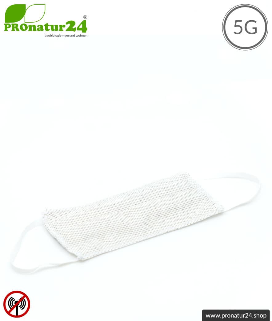 ANTIWAVE Schutz Maske für Mund und Nase | aus Abschirmstoff mit antibakterieller Wirkung | 3x Maximum in Hygiene, Wirkung und Tragekomfort!