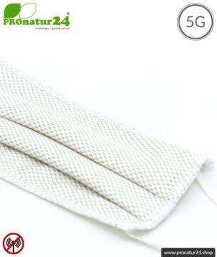 ANTIWAVE Schutz Maske für Mund und Nase | aus Abschirmstoff mit antibakterieller Wirkung | 3x Maximum in Hygiene, Wirkung und Tragekomfort!