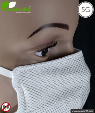 ANTIWAVE Schutz Maske für Mund und Nase | aus Abschirmstoff mit antibakterieller Wirkung | 3x Maximum in Hygiene, Wirkung und Tragekomfort!