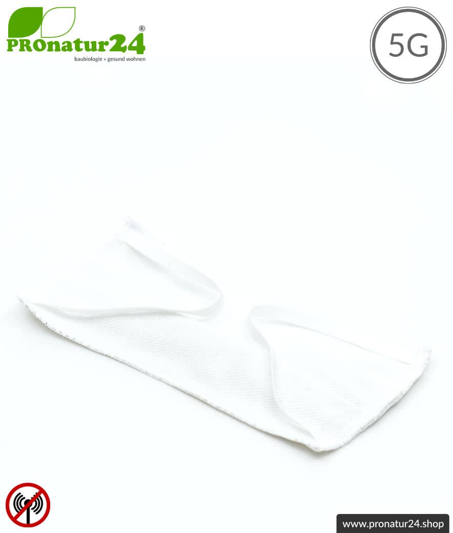 ANTIWAVE Schutz Maske für Mund und Nase | aus Abschirmstoff mit antibakterieller Wirkung | 3x Maximum in Hygiene, Wirkung und Tragekomfort!
