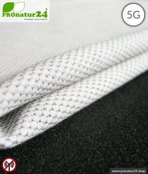 NEW ANTIWAVE Abschirmstoff | Herstellung abschirmende Bekleidung und Unterwäsche | HF Abschirmung bis 33 dB. Schutz für unterwegs vor Handystrahlung.