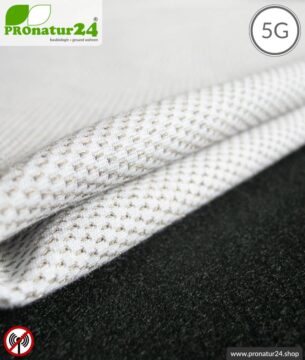 NEW ANTIWAVE Abschirmstoff | Herstellung abschirmende Bekleidung und Unterwäsche | HF Abschirmung bis 33 dB. Schutz für unterwegs vor Handystrahlung.
