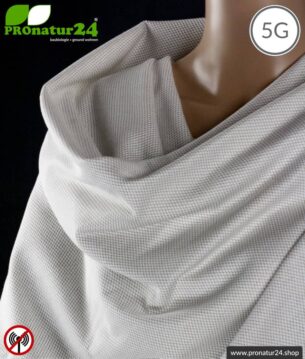 ANTIWAVE abschirmendes Tuch zum Umhängen | Schutz vor Elektrosmog HF mit Wirkungsgrad >99,9 % (Handy, WLAN, LTE) | 5G ready!