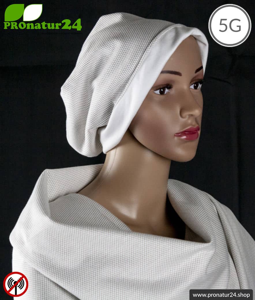 ANTIWAVE abschirmende Mütze Beany | Schutz vor Elektrosmog HF mit Wirkungsgrad >99,9 % (Handy, WLAN, LTE) | 5G ready!