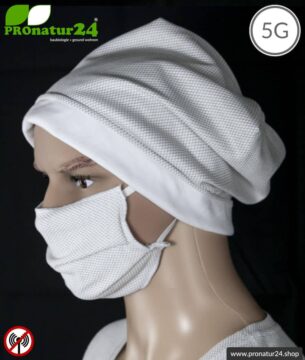 ANTIWAVE abschirmende Mütze Beany | Schutz vor Elektrosmog HF mit Wirkungsgrad >99,9 % (Handy, WLAN, LTE) | 5G ready!