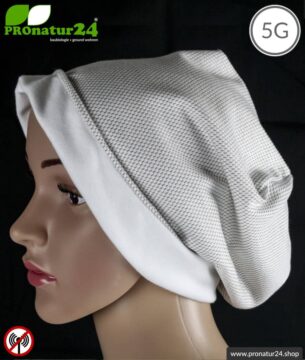 ANTIWAVE abschirmende Mütze Beany | Schutz vor Elektrosmog HF mit Wirkungsgrad >99,9 % (Handy, WLAN, LTE) | 5G ready!