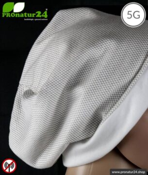 ANTIWAVE abschirmende Mütze Beany | Schutz vor Elektrosmog HF mit Wirkungsgrad >99,9 % (Handy, WLAN, LTE) | 5G ready!