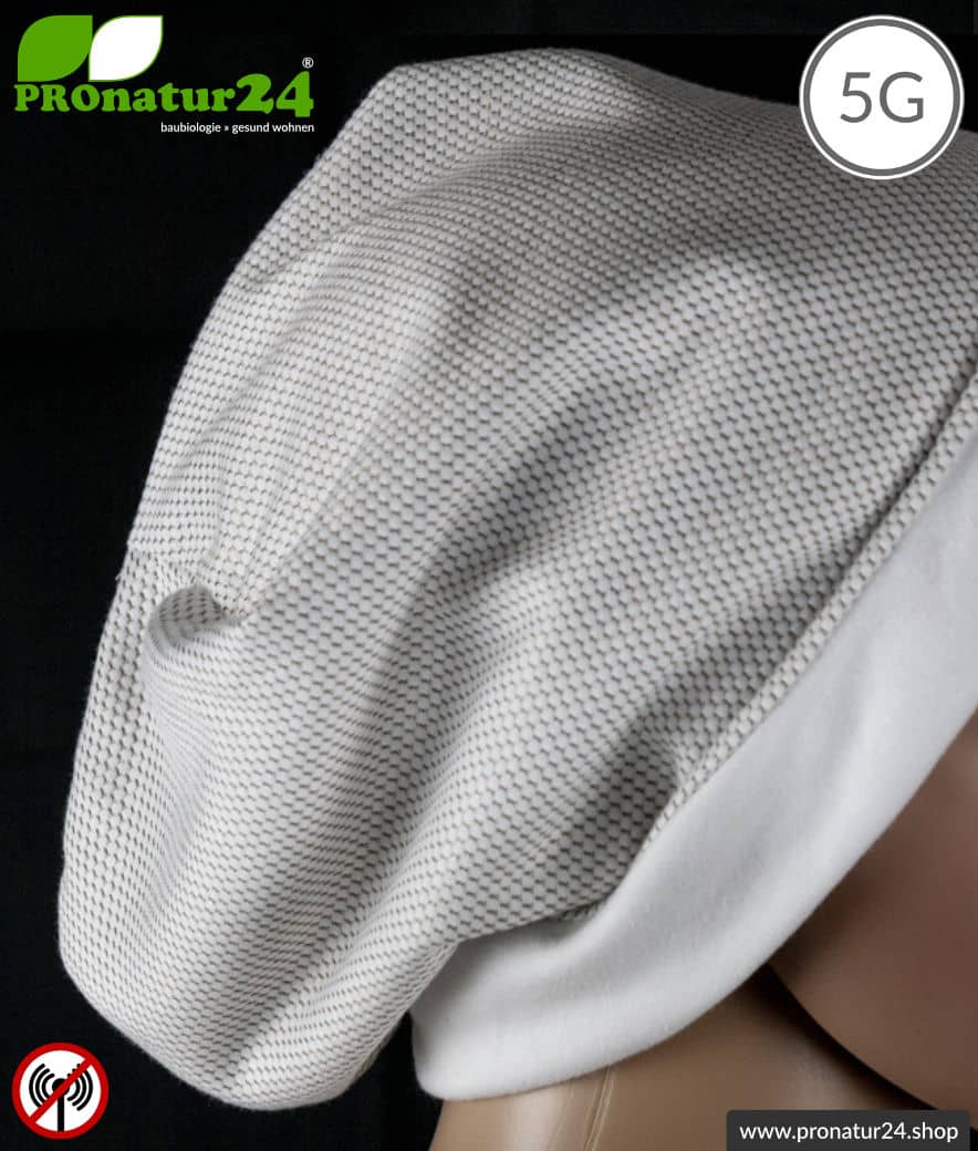 ANTIWAVE abschirmende Mütze Beany | Schutz vor Elektrosmog HF mit Wirkungsgrad >99,9 % (Handy, WLAN, LTE) | 5G ready!