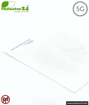 ANTIWAVE Schutz Maske mit Bügel für Mund und Nase | Abschirmstoff mit antibakterieller Wirkung | 4x Maximum in Hygiene, Wirkung, Tragekomfort und Schutz vor Elektrosmog!